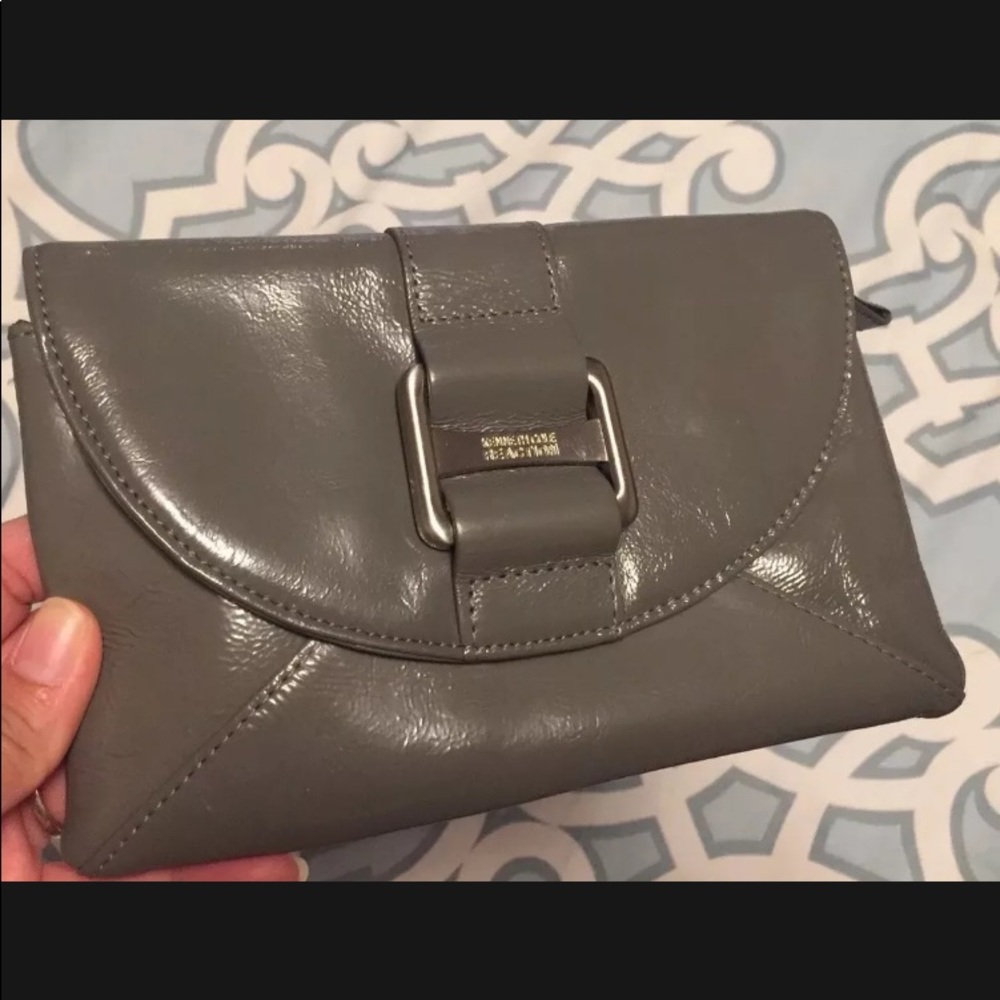 Keneth Cole Patent Leather Wallet Clutch Wristlet $49